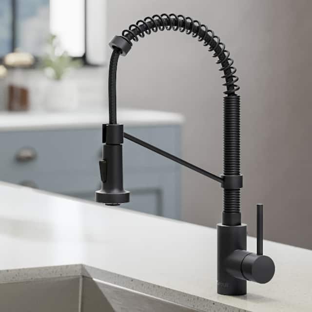 Kraus Bolden 2-Function 1-Handle Commercial Pulldown Kitchen Faucet
