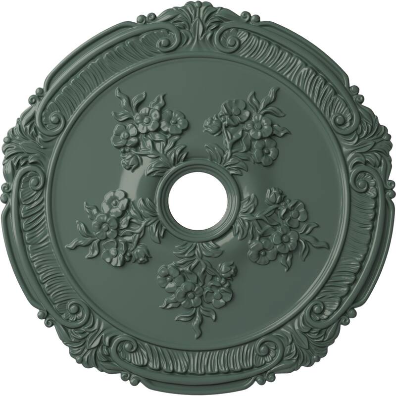 26"OD x 3 3/4"ID x 1 1/2"P Attica with Rose Ceiling Medallion