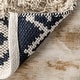 preview thumbnail 4 of 7, Nuloom Boho Ivory Handmade Casual Lavish Diamond Overstriped Area Rug