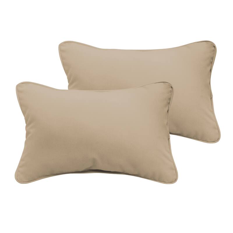 Beige Indoor/ Outdoor Pillow Set