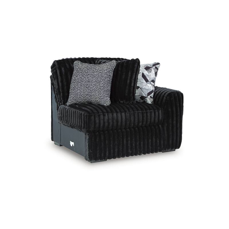 Signature Design by Ashley Midnight-Madness 3-Piece Sectional Sofa - 127"W x 40"D x 41"H