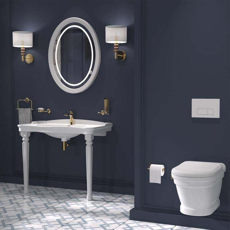 WS Bath Collections Antique AN 320+0303 Antique Wall Mounted Elongated