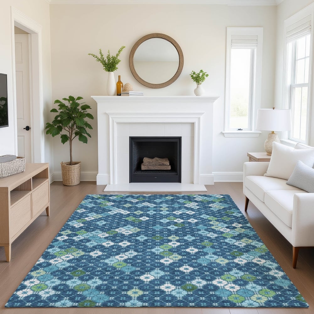 Premium Washable Super Soft Modern Mosaic Mayfield Rug