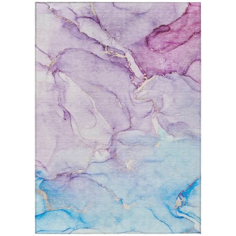 Almisi Modern Art-Inspired Weather Resistant Versatile Elegance Outdoor Rug