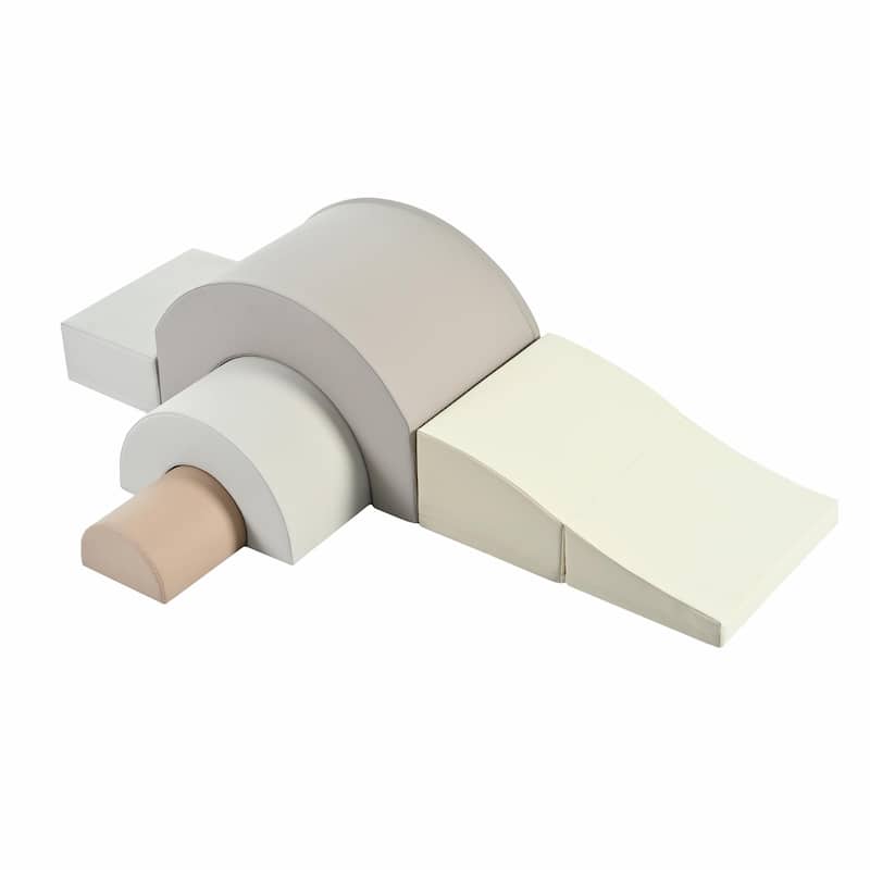 5-Piece Foam Climbing Blocks for Toddlers - Indoor Active Play Structure