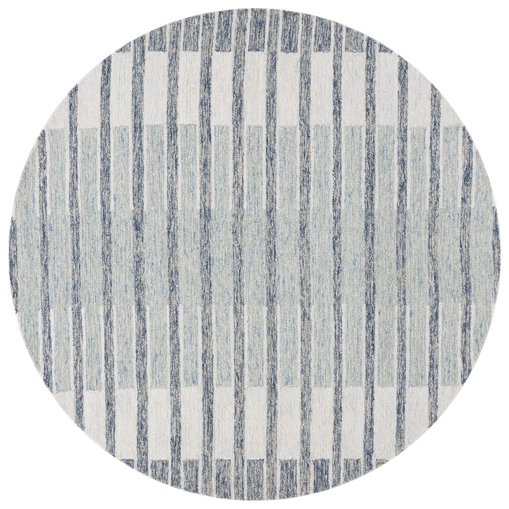 SAFAVIEH Handmade Ebony Annedorte Modern & Contemporary Wool Rug