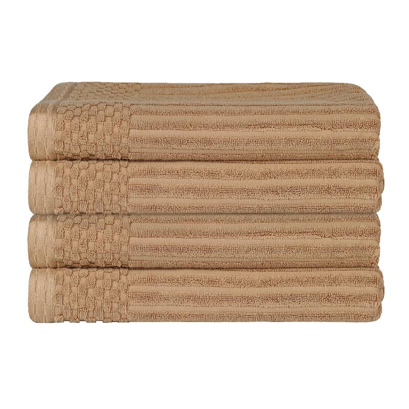 Superior Ribbed Cotton Absorbent Heavyweight Bath Towel Set