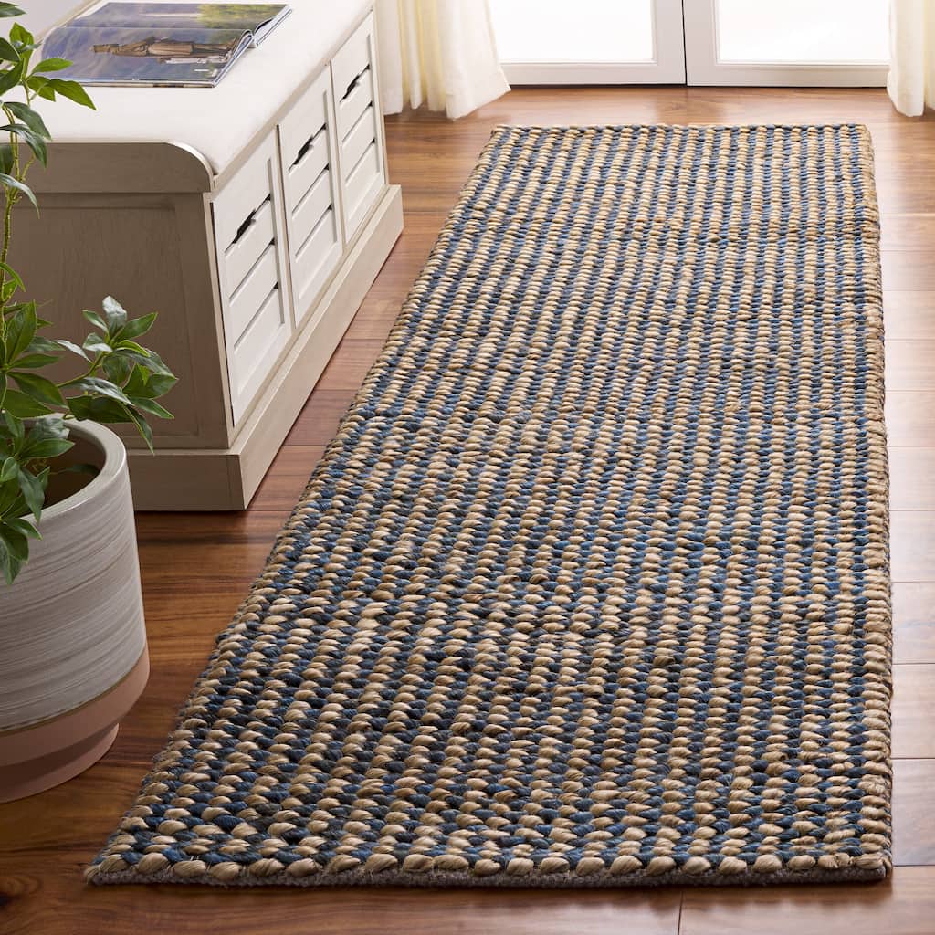 SAFAVIEH Handmade Natural Fiber Couture Seka Jute & Cotton Rug