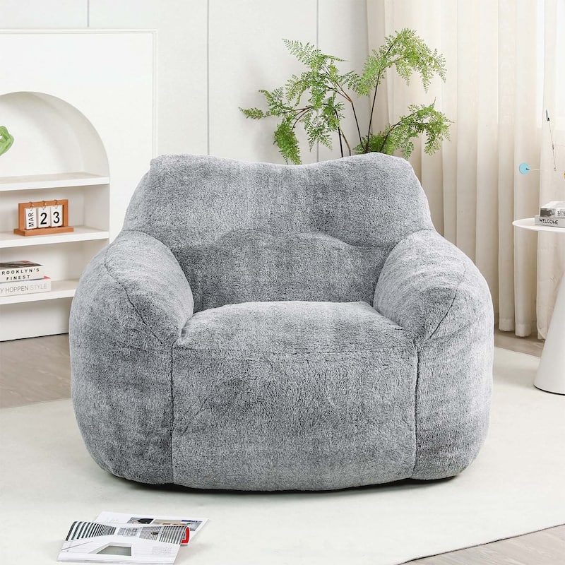Bean Bag Chair,for Ultimate Relaxation in Living Rooms and Bedrooms - Dark Gray