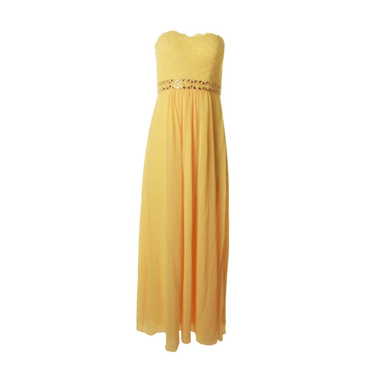 strapless semi formal dresses