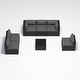 preview thumbnail 180 of 179, AOXUN Fire Pit Conversation Set Rattan Sofa Set Outdoor Furniture With Cushions