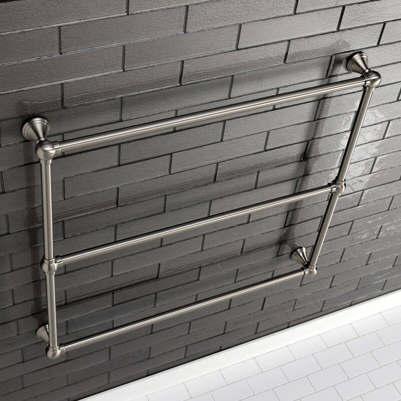 Kingston Brass Maximilien 36-Inch Wall Mount 3-Bar Towel Rack