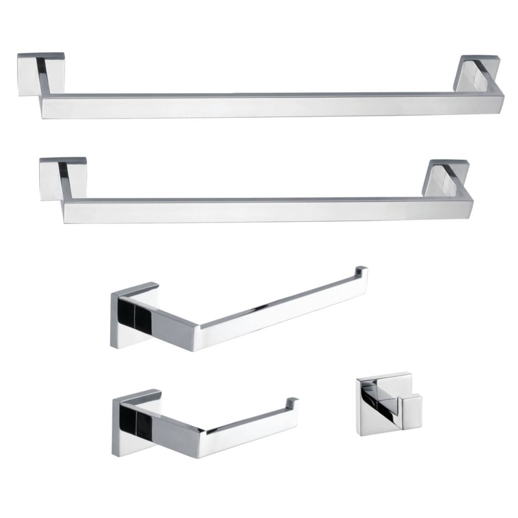 Markus 5-Piece Bathroom Accessory Set in Brushed Nickel