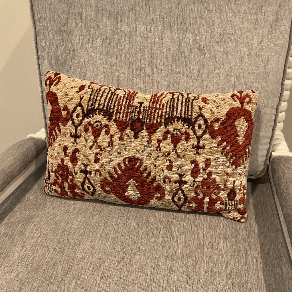 HERAT ORIENTAL Handmade Chenille Throw Pillow