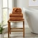 preview thumbnail 69 of 197, Linery & Co. Cotton Diamond Waffle Texture Bath Towels 6 Piece Set - Copper