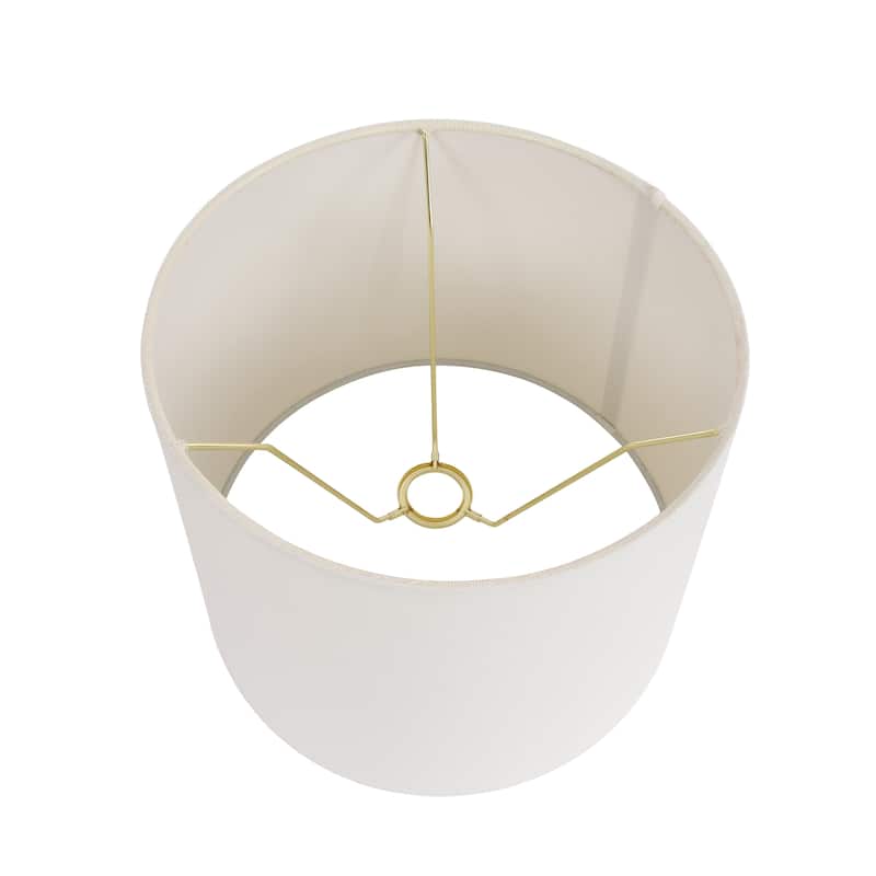 Metal Floor Lamp With Linen Empire Shade