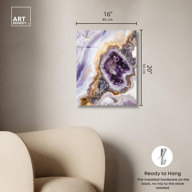 Amethystine Dream II Acrylic by Art Remedy, Ready to Hang