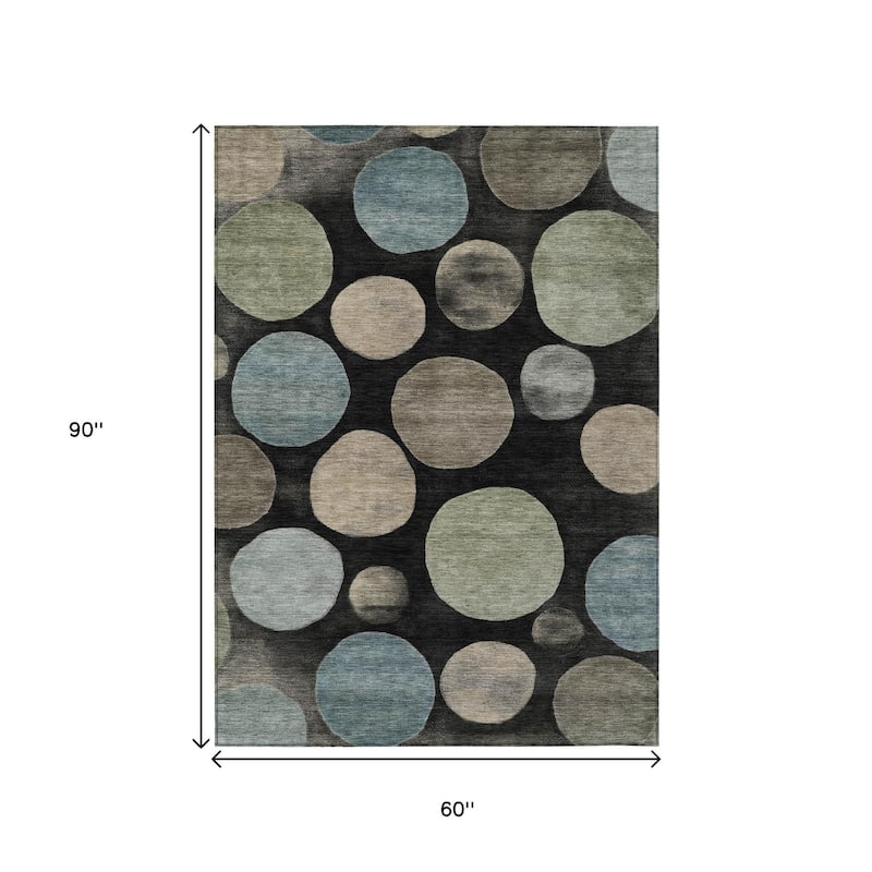 HomeRoots Geometric Transitional Rectangle Outdoor Rug