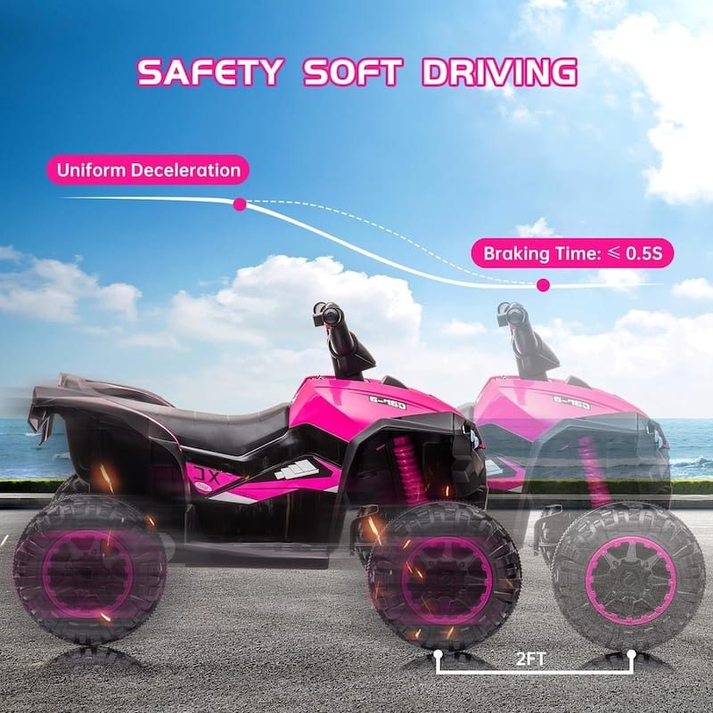 Kids ATV Ride on Toy 12V 4 Power Wheels for Kids