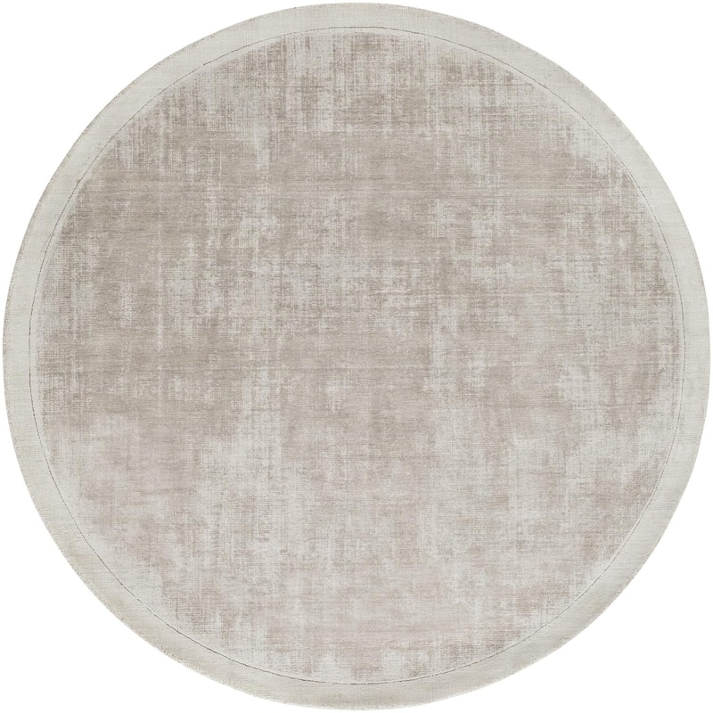 Livabliss Silk Route Casual Area Rug - 3'6" x 3'6" Round - Stone - Round