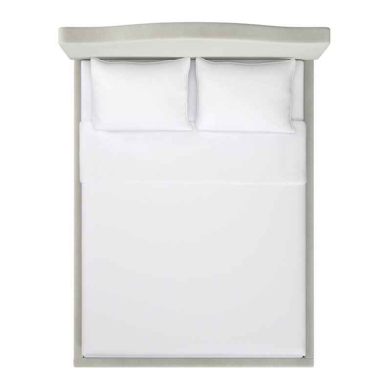 Winchester Upholstered Queen Bed with Curved Headboard by iNSPIRE Q Classic