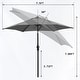 preview thumbnail 74 of 111, Autlaycil 7.5FT Patio Umbrella with Tilt and Crank