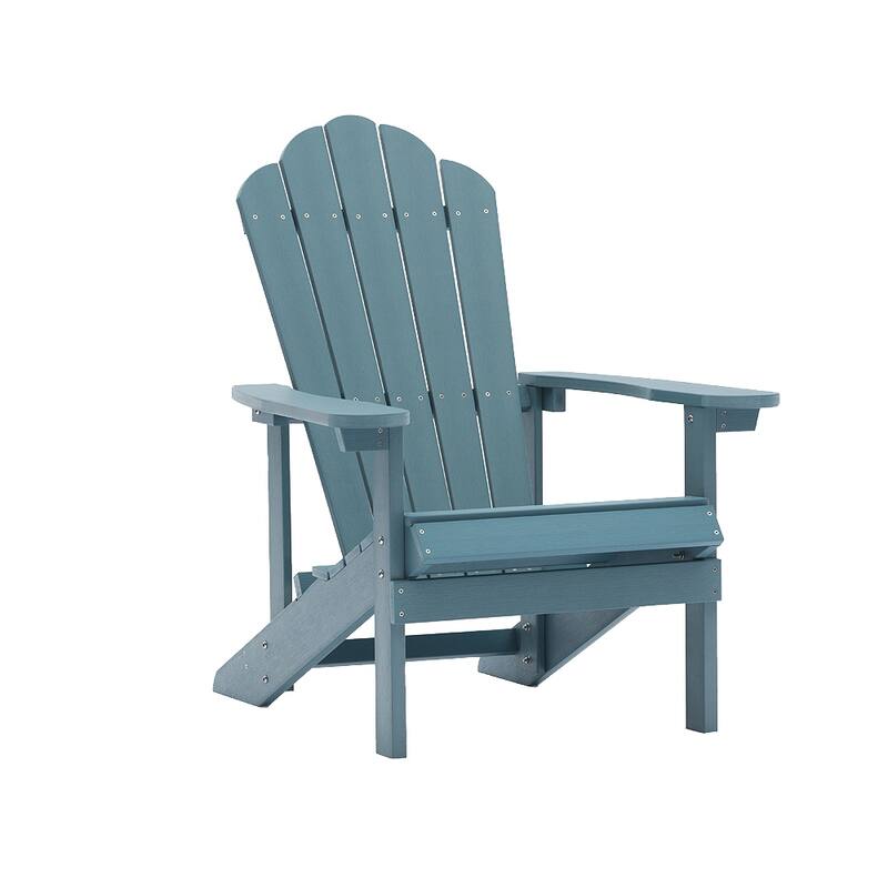 Clihome Outdoor Patio Slat HIPS Adirondack Chair