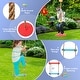 preview thumbnail 8 of 6, 4-in-1 660 lbs Heavy Duty Swing Set for Kids Aged 3-9 Years Old-Yellow - 97" x 75" x 74" (L x W x H)