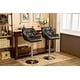 preview thumbnail 52 of 54, Roundhill Furniture Glasgow Height-adjustable Tufted Faux Leather Bar Stools (Set of 2)
