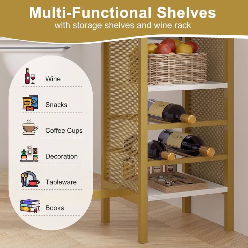 Javlergo 3-Piece Bar Table Set with 2 PU Leather Wine Rack Wine Glass Holder Compact Design for Small Spaces