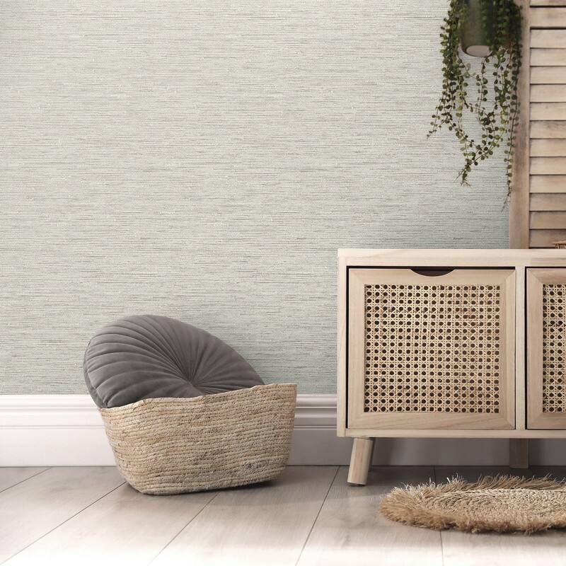 Fine Decor Mephi Natural Grasscloth Wallpaper