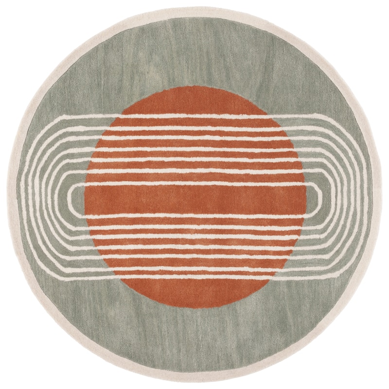 SAFAVIEH Handmade Rodeo Drive Jaylene Mid-Century Modern Wool Rug