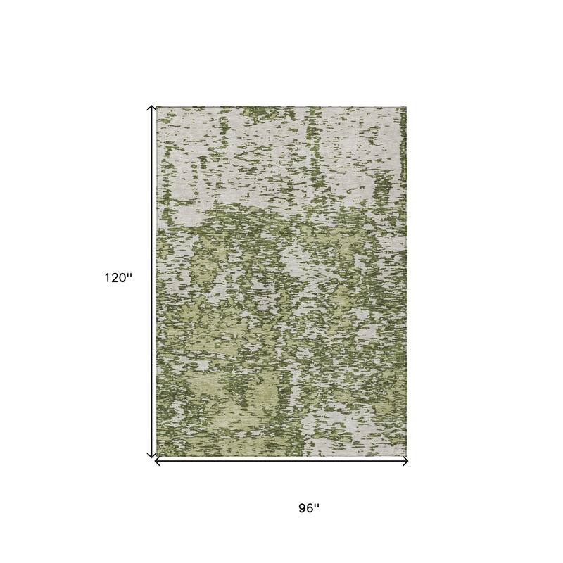 HomeRoots Abstract Transitional Rectangle Outdoor Rug