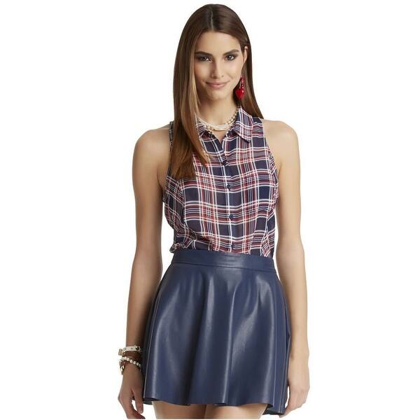 Shop Aeropostale Womens Pretty Little Liars Mini Skirt Blue X