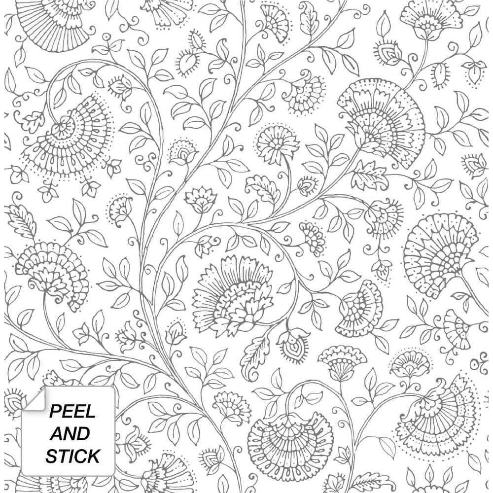 NextWall Paisley Trail Peel and Stick Removable Wallpaper