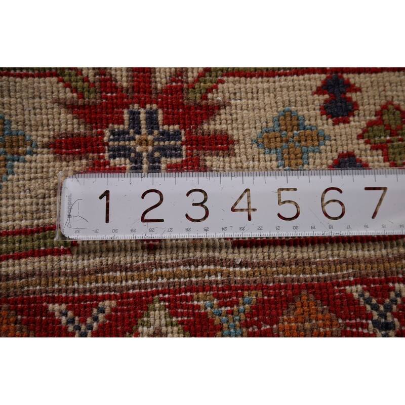 Blue Kazak Oriental Area Rug Handmade Traditional Wool Carpet - 4'0" x 6'4"