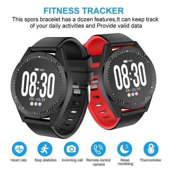 waterproof sport smart watch blood pressure heart rate monitor for ios android