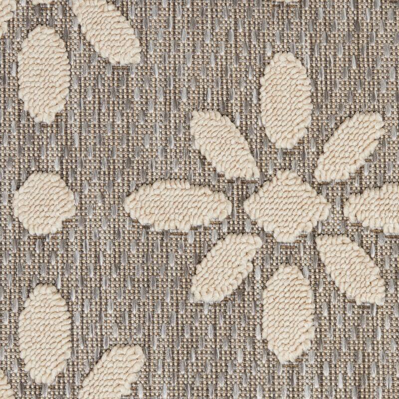 Nourison Palamos Modern Floral Hi Low Geometric Indoor Outdoor Area Rug