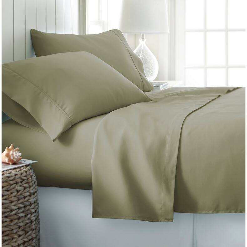 Becky Cameron Ultra-Soft Deep Pocket 4 Piece Bed Sheet Set - Twin - Sage