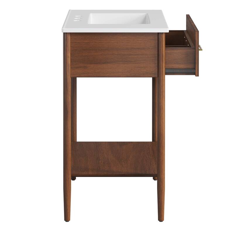 Zaire 18"/24"/30"/36"/48" Bathroom Vanity with White Sink Top