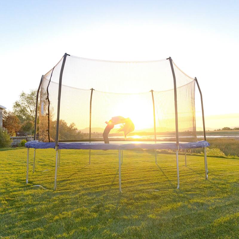 Skywalker Trampolines Blue 17-foot Oval Trampoline with Enclosure