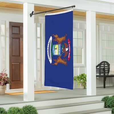 State of Michigan Double Sided Flag w/ 2 Grommets, 3'x5'