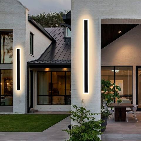 Outdoor Long Strip LED Wall Sconce Wall Light Lamp Fixture