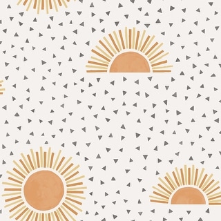 Boho Sunbeam Non-Pasted Wallpaper- 396 in x 20.8 in