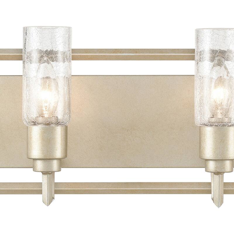 Cheswick 33-inch Wide 4-Light Vanity Light in Aged Silver - 33