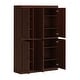 preview thumbnail 17 of 24, Palace Imports Premium 100% Solid European Oak Hardwood Modular Dining Room Cabinet with Shaker Doors - 48" Wide, 71.5" Tall