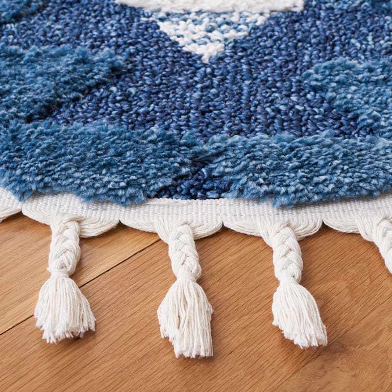 SAFAVIEH Moroccan Tassel Shag Kobi 2-inch Thick Rug