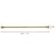 preview thumbnail 34 of 43, Utopia Alley Adjustable 72-Inch Shower Curtain Tension Rod - Rust-Proof Aluminum with Rubber End Cap, No Drill Installation