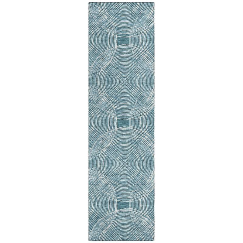 Machine Washable Indoor/ Outdoor Modern Pune Chantille Rug