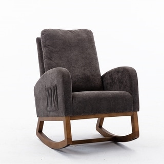 Living Room Comfortable Rocking Chair with Side Pocket - Bed Bath ...